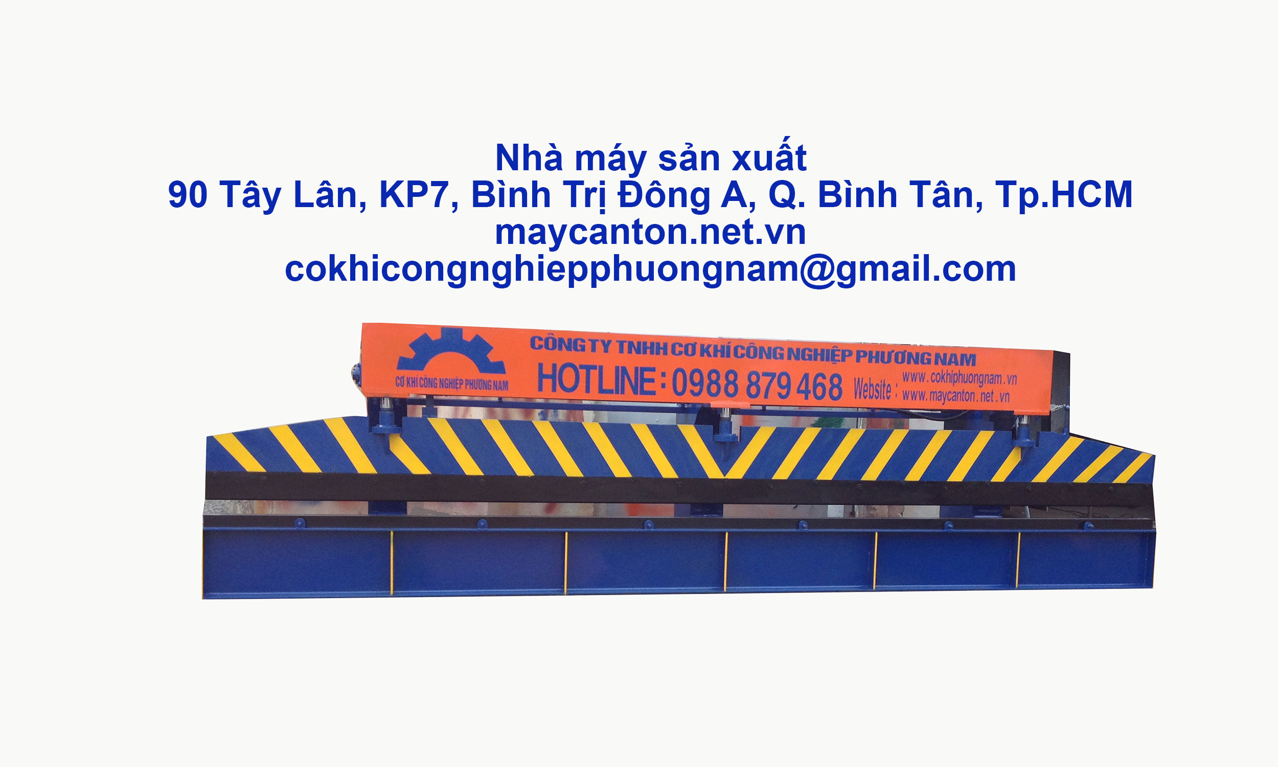 Máy chấn máng xối 6m Cơ Khí Công Nghiệp Phương Nam