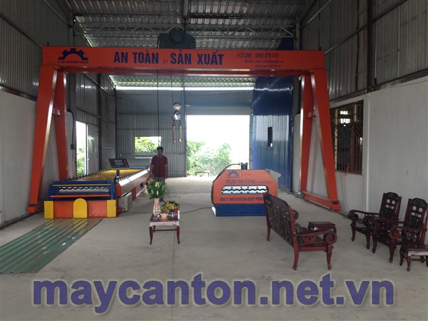 máy cán tôn 1 tầng 9 sóng